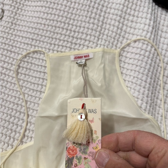 Johnny Was Elegant Silk Blend Edie Cami Top Cream NWT XL Camisole - Picture 13 of 13